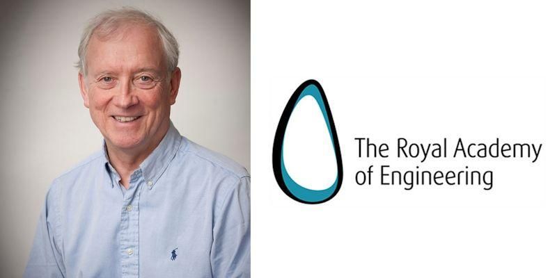 A head and shoulders shot of Terry Wilkins next to the Royal Academy of Engineering logo.