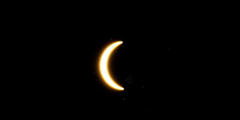 A partial solar eclipse