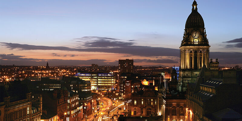 Leeds at night