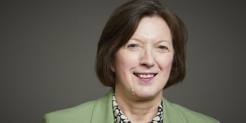 A head and shoulders portrait of Frances O'Grady