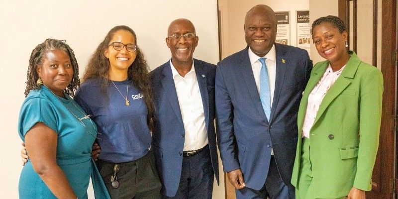 L-R: Professor Lisa-Dionne Morris, Dr Nikita Greenidge, Their Excellencies Anthony B. Severin and J. M. Brereton Horne and Angela St. Denis. 