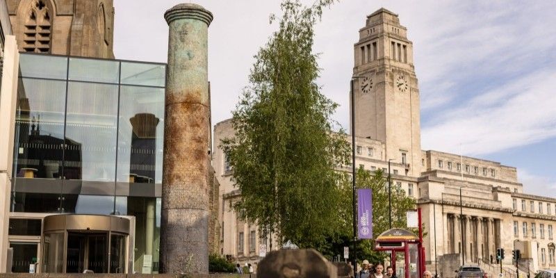 The University of Leeds Parkinson building with Laidlaw library in the foreground of the photo.
