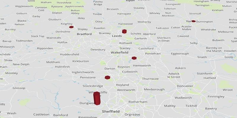 A map highlighting disease clusters. March 2020