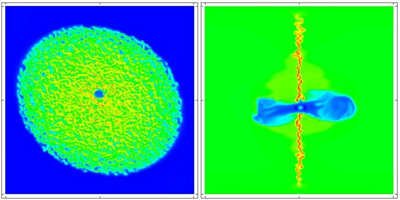 Simulation - cloud and disk, Chris Wareing