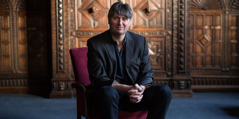 Simon Armitage, Professor of Poetry at the University of Leeds, pictured in the School of English