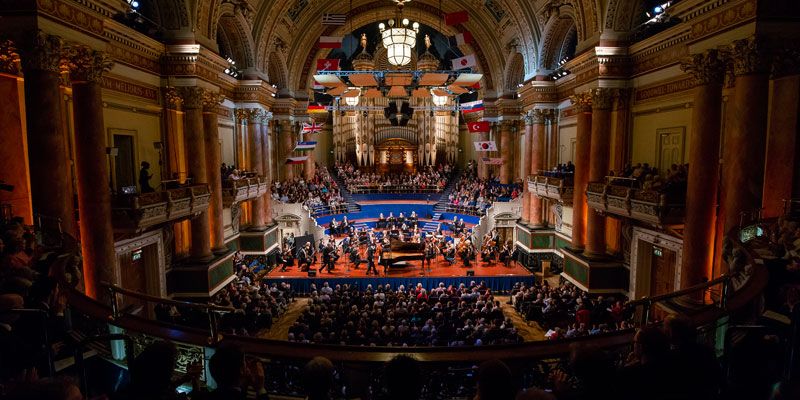 Leeds Town Hall during the finals of the 2018 Leeds Piano Competition on Saturday 15 September