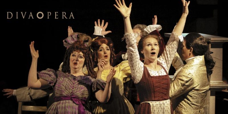 Members of Diva Opera perform in Rossini’s opera, La Cenerentola