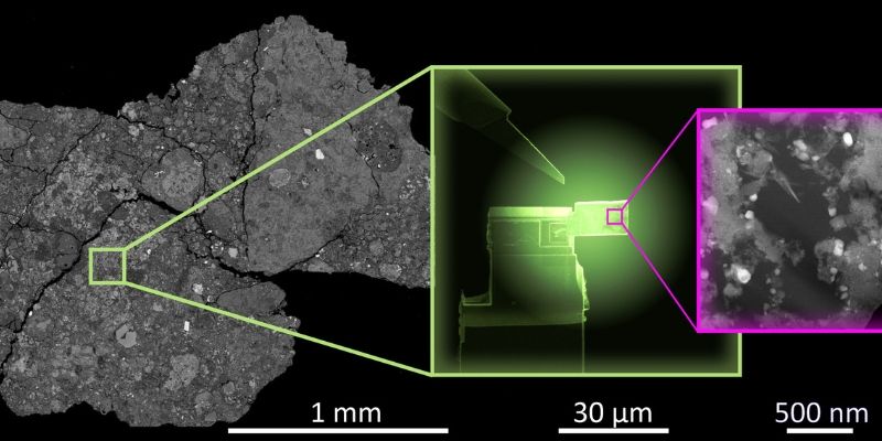 Thin slice of meteorite is analysed at the nanoscale