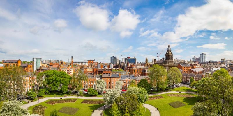 Leeds City skyline.