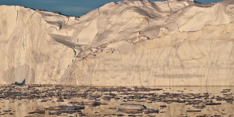 A glacier in Greenland