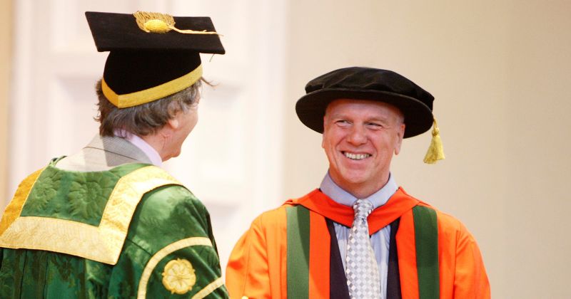 Peter Robinson receives his Honorary Degree