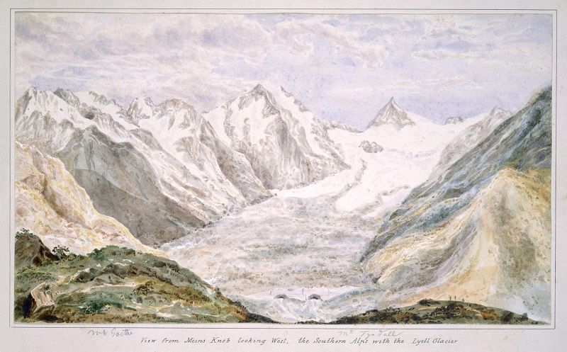 View from Meins Knob by Julius Haast. 1867