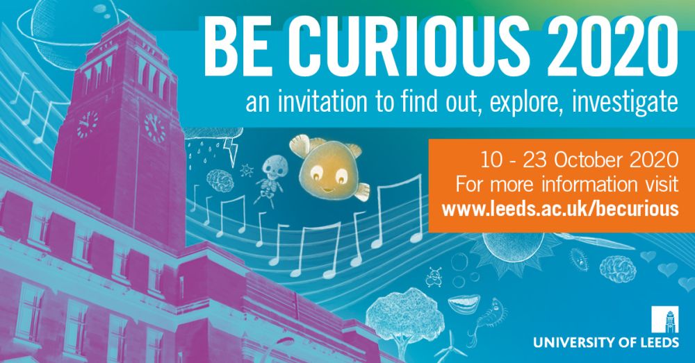 The Be Curious logo