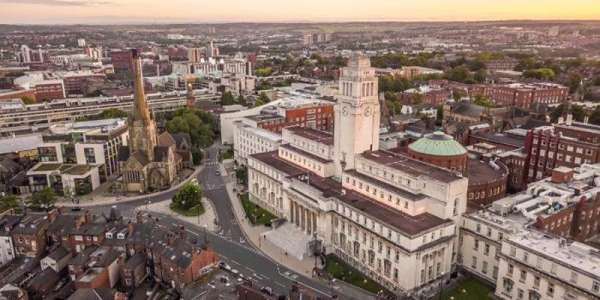A shot of the Parkinson Building and campus from above. Uploaded March 2021