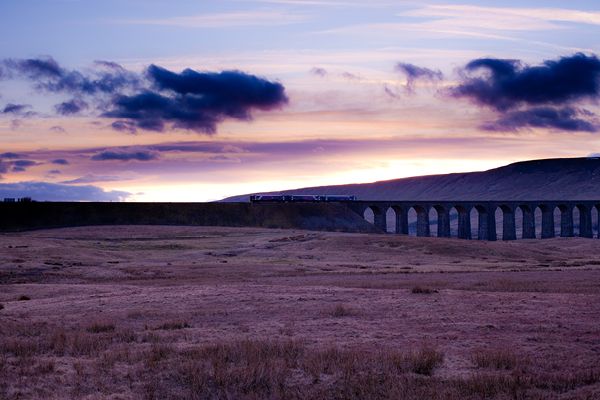 Moody shot with Ribbleshead Viaduct in the background