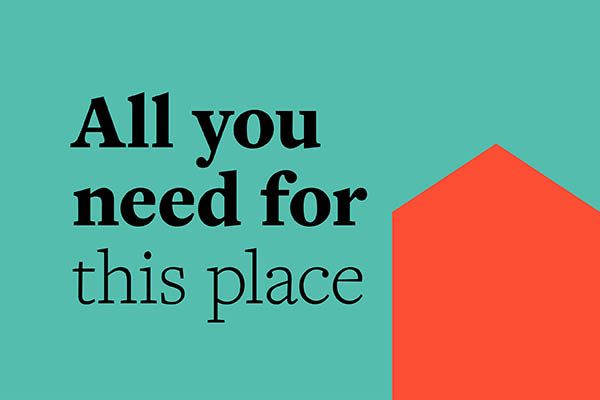 Graphic of a house with words that read: "All you need for this place."