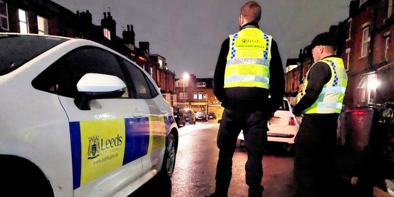 Dedicated service officers in a Leeds street