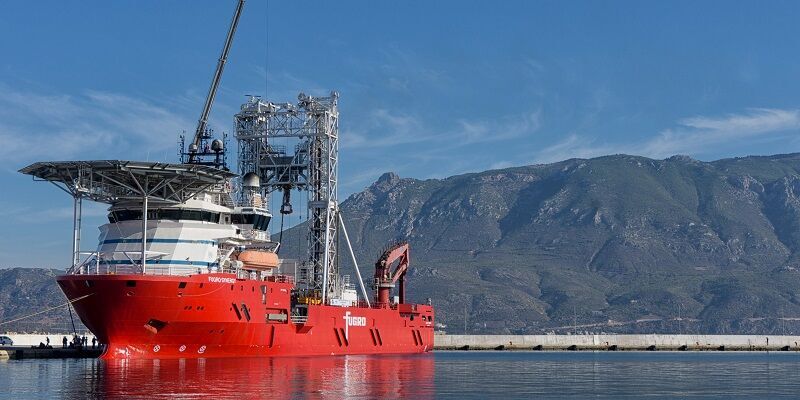 Research vessel DV Fugro Synergy Credit: CCotteril@ECORD_IODP