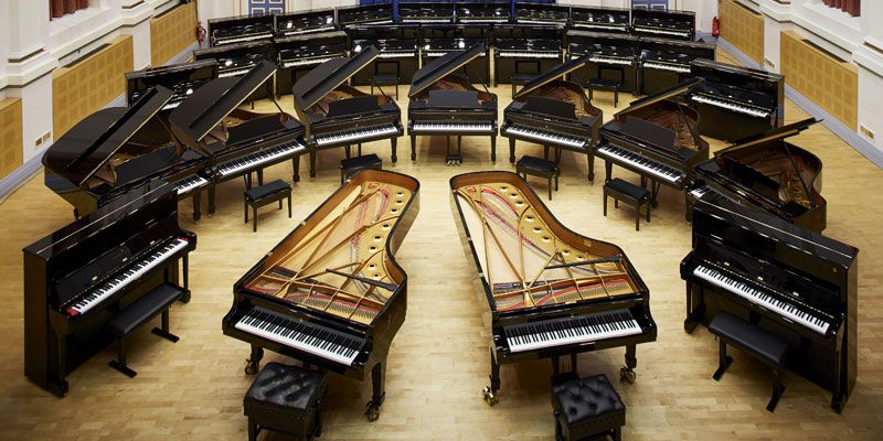 All 28 of the University of Leeds' School of Music Steinway pianos