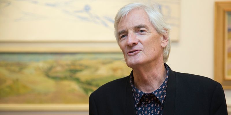 Sir James Dyson at the Stanley & Audrey Burton Gallery at the University of Leeds