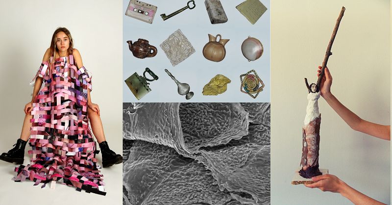 Images of the four finalists' work from the Friends of University Art and Music prize 2021.